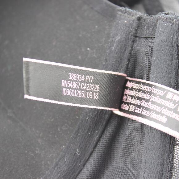 Victorias Secret Bra Womens 34C Black Bombshell Plunge Front Close Racerback - Picture 6 of 6